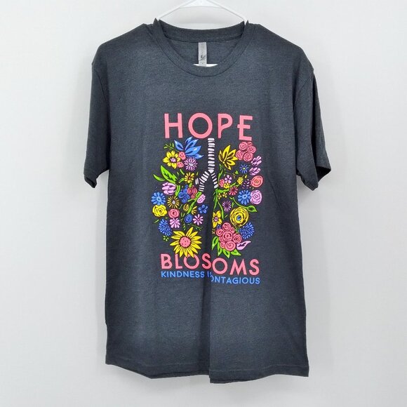Next Level Apparel Tops - Next Level Hope Blossoms Floral t shirt Kindness is Contagious